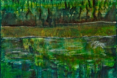 Foresta,  Acrylic on paper, 30" x 23"
