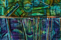 Vitreous,  Acrylic on paper, 23" x 30"
